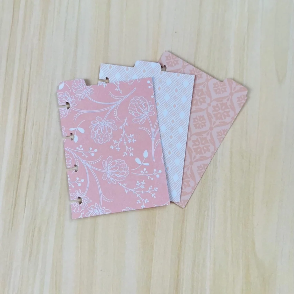 Happy planner micro notes weekly layout rose gold flowers